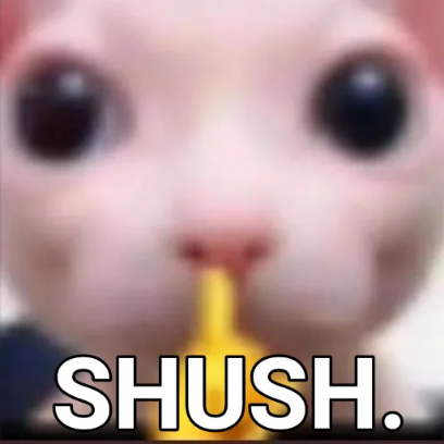 shush sticker