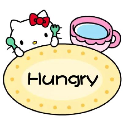 hungry sticker