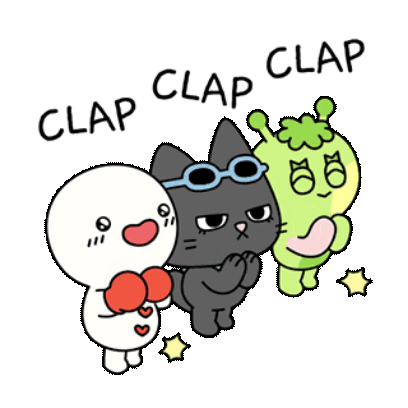 clap clap clap sticker