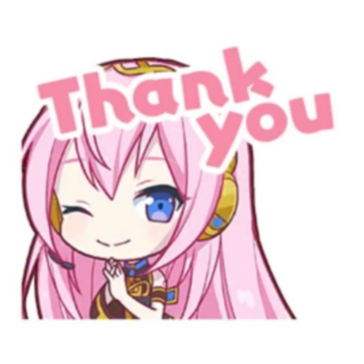 thank you sticker