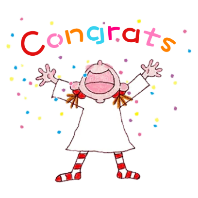 congrats sticker
