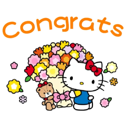 congrats sticker