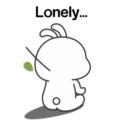lonely.. sticker