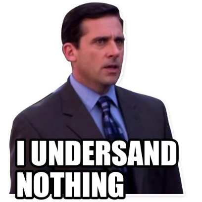 i understand nothing sticker