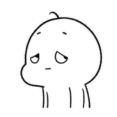 sad looking sticker