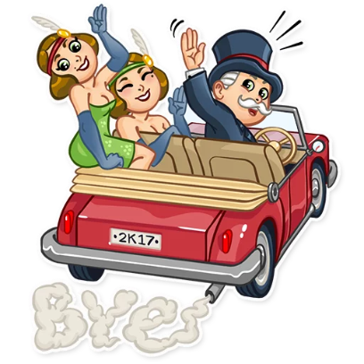 beauty and luxury car sticker
