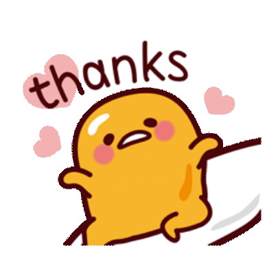 thanks sticker