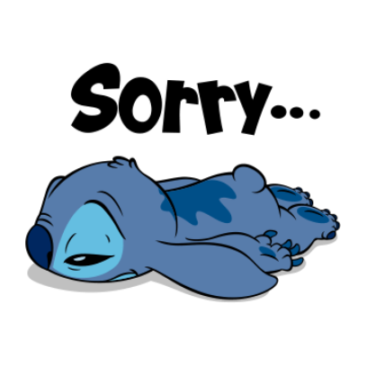 sorry... sticker
