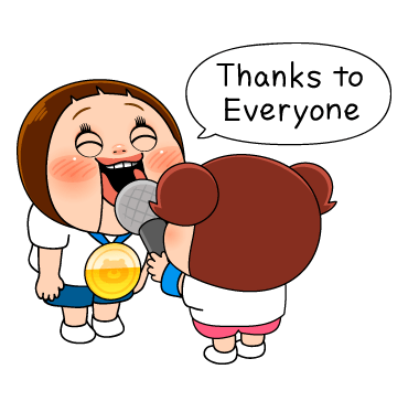 thanks to everyone sticker