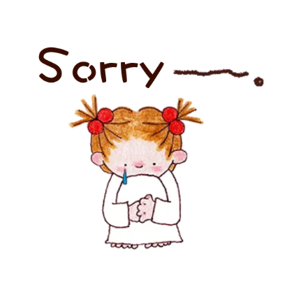 sorry sticker