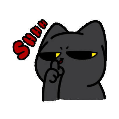 quiet sticker