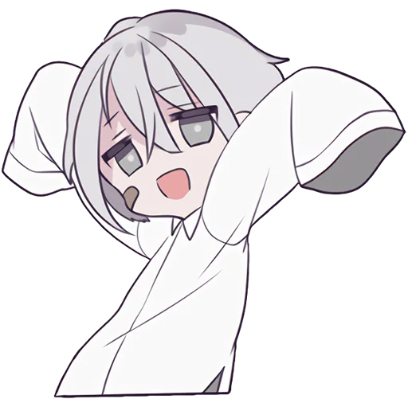hands up sticker