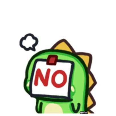 no sticker