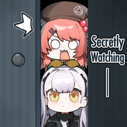 secretly watching sticker