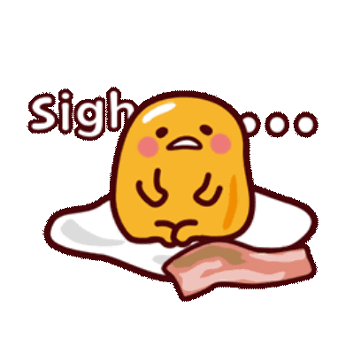 sigh sticker