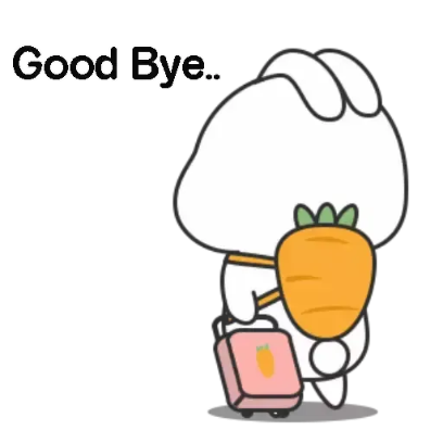 good bye. sticker