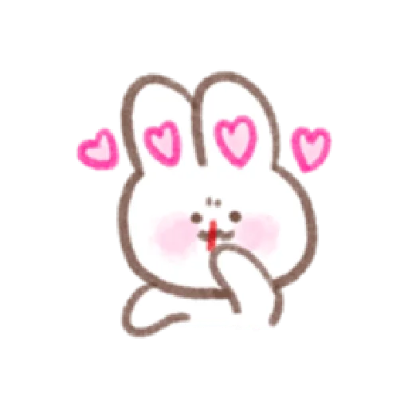 BUNNY IN-LOVE 10 sticker