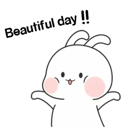 beautiful day sticker