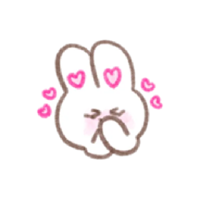 BUNNY IN-LOVE 24 sticker