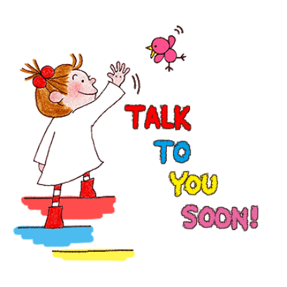 talk to you soon! sticker