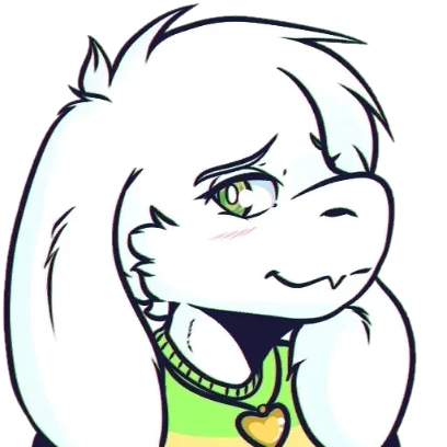 ASRIEL DREEMURR UNDERTALE 8 sticker