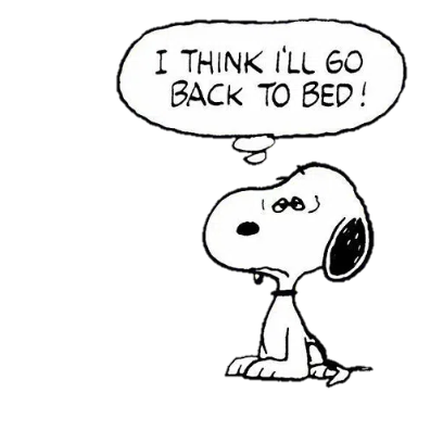 i think l'll go back to bed sticker